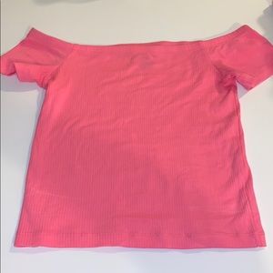 Forever 21 off the shoulder long crop top